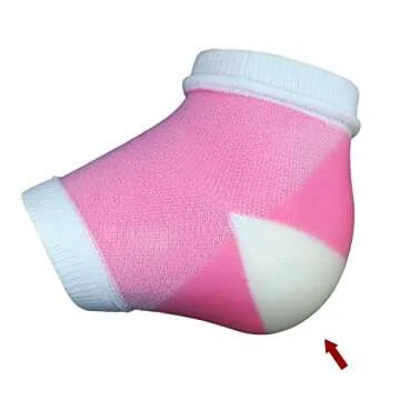 Bodiance Moisturizing Gel Heel Socks or Sleeves, 2 Pairs, Pink, Large, O'keeffe's Healthy Feet Foot Cream for Cracked Heels, Callus Treatment Bundle