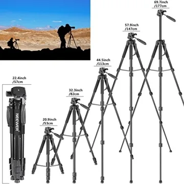 Lightweight NEEWER Portable 2-in-1 Tripod Monopod