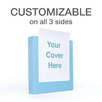 Cardinal 3 Ring Binders, Binders for School and Office, Durable 1.5 Inch, Round Rings, Holds 350 Sheets, ClearVue Presentation View, Non-Stick, Assorted Pastel Colors, 4 Pack (79552)