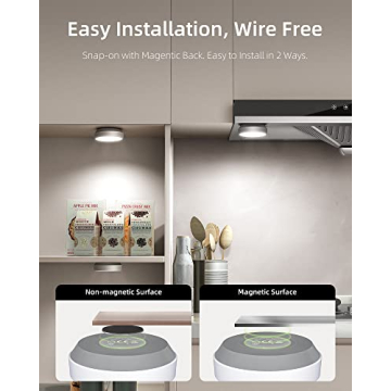 EZVALO Puck Lights - Dimmable Wireless LED Design