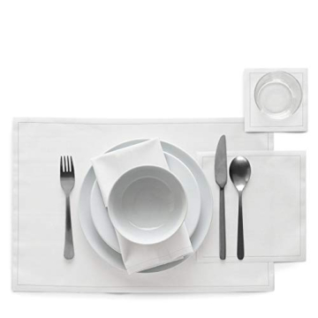 MY DRAP Washable Cotton Placemat (12 Per Roll) - Cream
