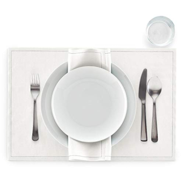 MY DRAP Washable Cotton Placemat (12 Per Roll) - Cream
