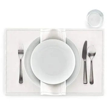 MY DRAP Washable Cotton Placemat (12 Per Roll) - Cream