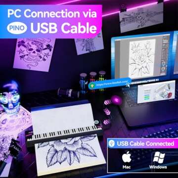 PeriPage Pino Wireless Tattoo Stencil Printer - Portable