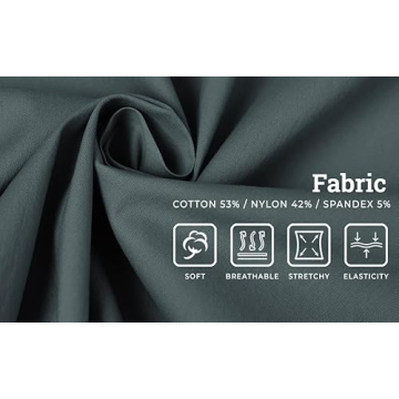 H2H Mens Wrinkle Free Slim Fit Dress Shirt Pink