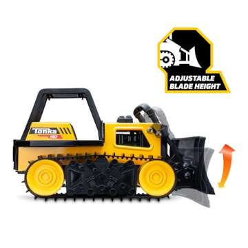 Tonka Steel Classics Bulldozer - Durable Yellow Toy Truck