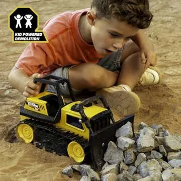 Tonka Steel Classics Bulldozer - Durable Yellow Toy Truck