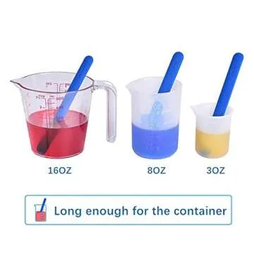 Silicone Measuring Cups for Easy Epoxy Resin Mixing
