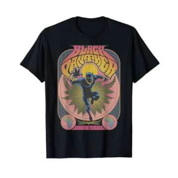 Marvel Black Panther Vintage Tee for Heroic Fans