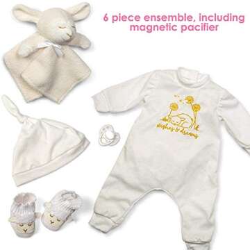 Paradise Galleries Realistic Reborn Baby Doll 21 Inch Lifelike Baby Doll 5 Piece Gift Set for Ages 3 and Up - Wishes and Dreams