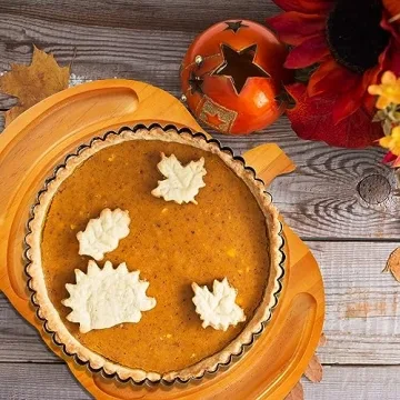 Fall Harvest Pumpkin Wooden Serving Platter for Thanksgiving