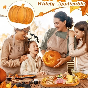 Fall Harvest Pumpkin Wooden Serving Platter for Thanksgiving