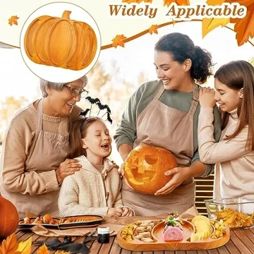 Fall Harvest Pumpkin Wooden Serving Platter for Thanksgiving