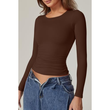 QINSEN Double Lined Long Sleeve Shirt for Women