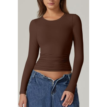 QINSEN Double Lined Long Sleeve Shirt for Women