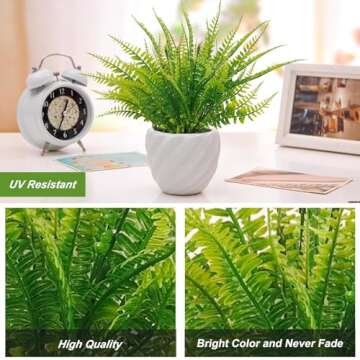 40 Pcs Boston Fake Ferns for Vibrant Home Decor