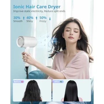 SHRATE Ionic Mini Hair Dryer - Travel & Gift Ready