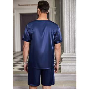 Ekouaer Men's Satin Pajamas Set for Ultimate Comfort