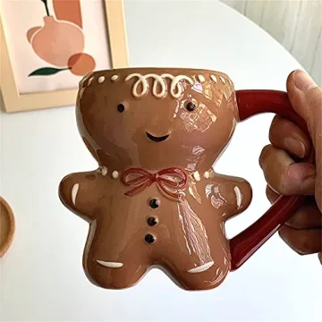 Fun Gingerbread Man Ceramic Coffee Mug for Gifts