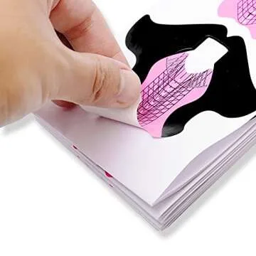 Tvoip 100Pcs Nail Forms for Acrylic and UV Gel Art