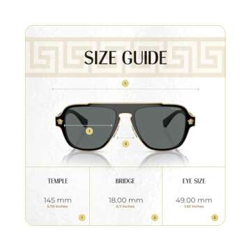 Versace VE2199 Polarized Geometric Sunglasses for Men