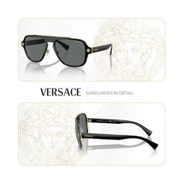 Versace VE2199 Polarized Geometric Sunglasses for Men