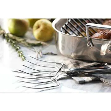 All-Clad Specialty Stainless Steel Kitchen Gadgets Pie Server Kitchen Tools, Kitchen Hacks Silver