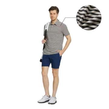 Stylish M MAELREG Golf Shirts for Men, Breathable Performance Polo