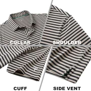 Stylish M MAELREG Golf Shirts for Men, Breathable Performance Polo