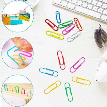 350 Pcs Colorful Binder Clips Set for Office & School Supplies