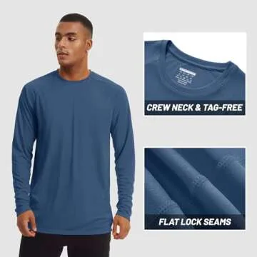 TACVASEN Men's Quick Dry UV Shirts - Sun Protection & Comfort