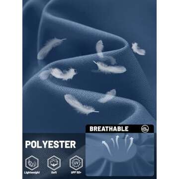 TACVASEN Men's Quick Dry UV Shirts - Sun Protection & Comfort