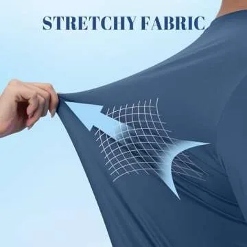 TACVASEN Men's Quick Dry UV Shirts - Sun Protection & Comfort