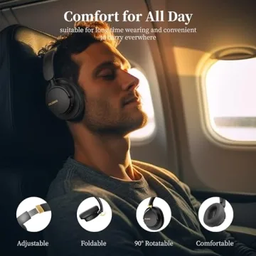 Falebare Noise Cancelling Headphones with Long Playtime