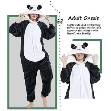 Très Chic Mailanda Panda Pajamas for Unisex Fun Comfort