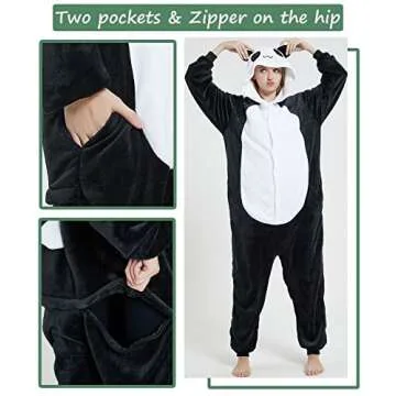 Très Chic Mailanda Panda Pajamas for Unisex Fun Comfort