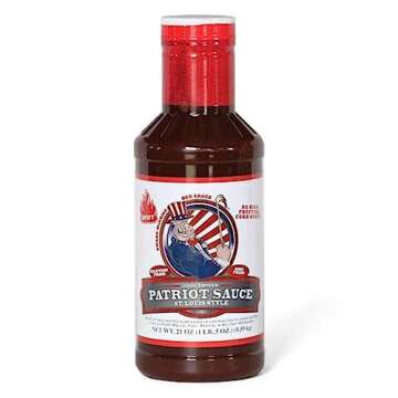 Patriot Spicy BBQ Sauce, 21 Ounce Bottle, Original St. Louis Competition Style Barbecue Flavor, Made...