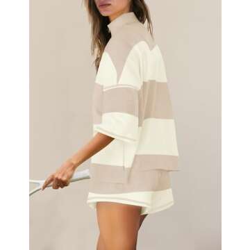 Stylish Panadila Women Striped Workout Set for Summer