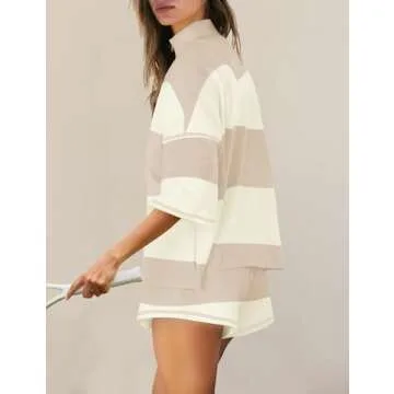 Stylish Panadila Women Striped Workout Set for Summer