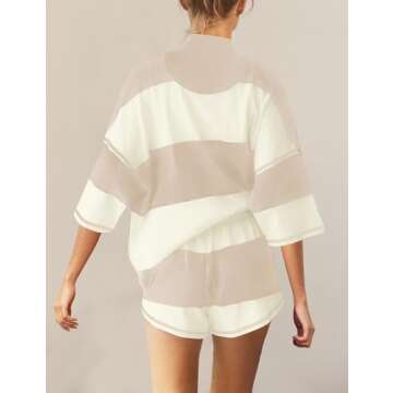 Stylish Panadila Women Striped Workout Set for Summer