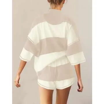 Stylish Panadila Women Striped Workout Set for Summer