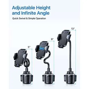 Andobil Upgraded Cup Holder Mount for Ultimate Driving Comfort