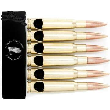 50 Caliber Brass Bullet Bottle Openers - Set of 6