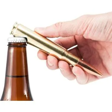 50 Caliber Brass Bullet Bottle Openers - Set of 6