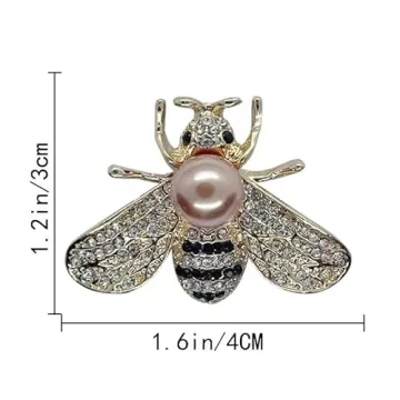 ESIW 8 PCS Honey Bee Brooches for Stylish Women