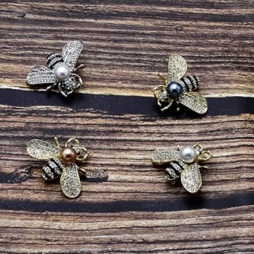 ESIW 8 PCS Honey Bee Brooches for Stylish Women