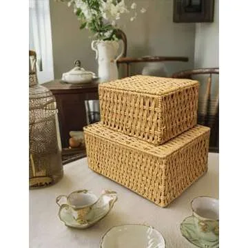 RoyalHouse Stackable Storage Baskets for Organizing