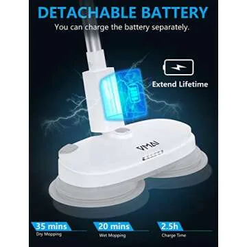 Electric Mop - Cordless Spin Mop for Easy Cleaning