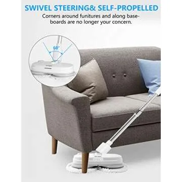 Electric Mop - Cordless Spin Mop for Easy Cleaning