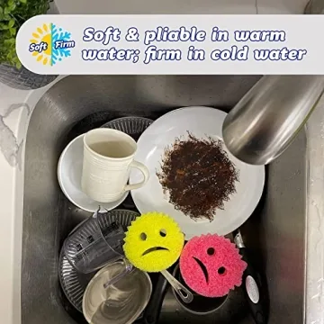 Scrub Daddy Fun Multi-Purpose Kitchen Sponge for Easy Cleaning